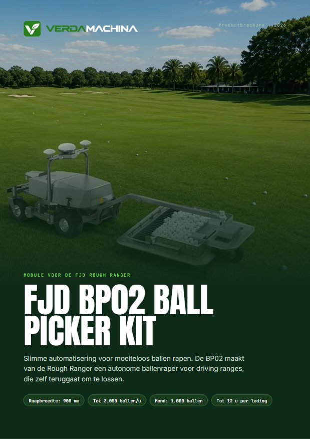 Cover van de FJD BP02 Ball Picker Kit brochure