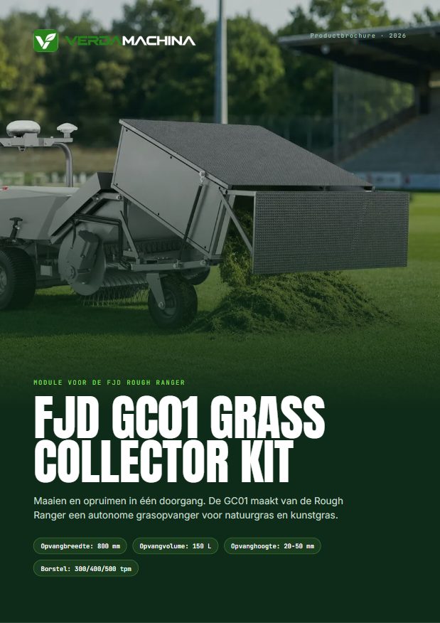 Cover van de FJD GC01 Grass Collector Kit brochure
